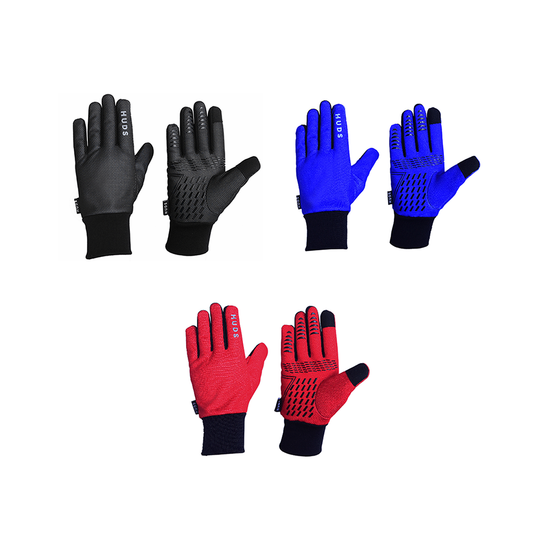 HUDS Wind Stop Thermal Lined Lightweight Warm Cycling Winter Gloves