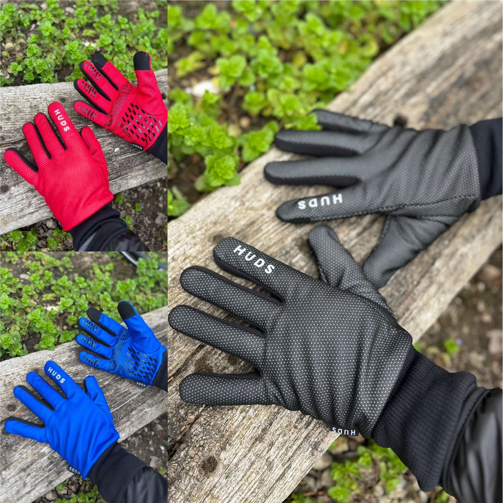 HUDS Wind Stop Thermal Lined Lightweight Warm Cycling Winter Gloves