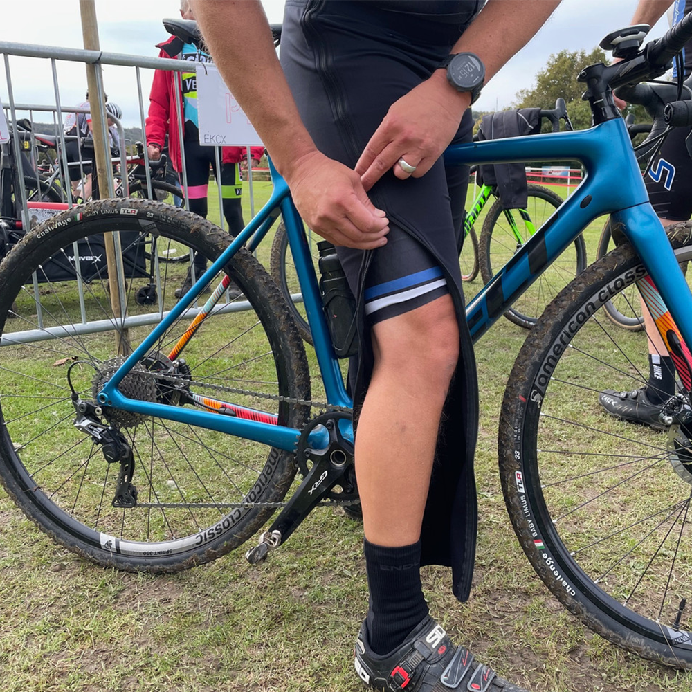 HUDS Full Length Zip Up Unisex Warm Up Cycling Tights CX / MTB / ROAD