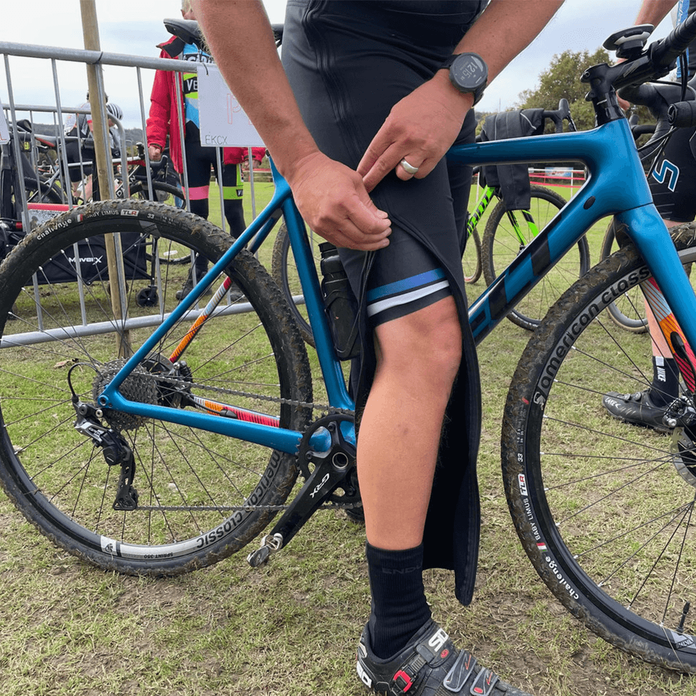 HUDS Full Length Zip Up Unisex Warm Up Cycling Tights CX / MTB / ROAD