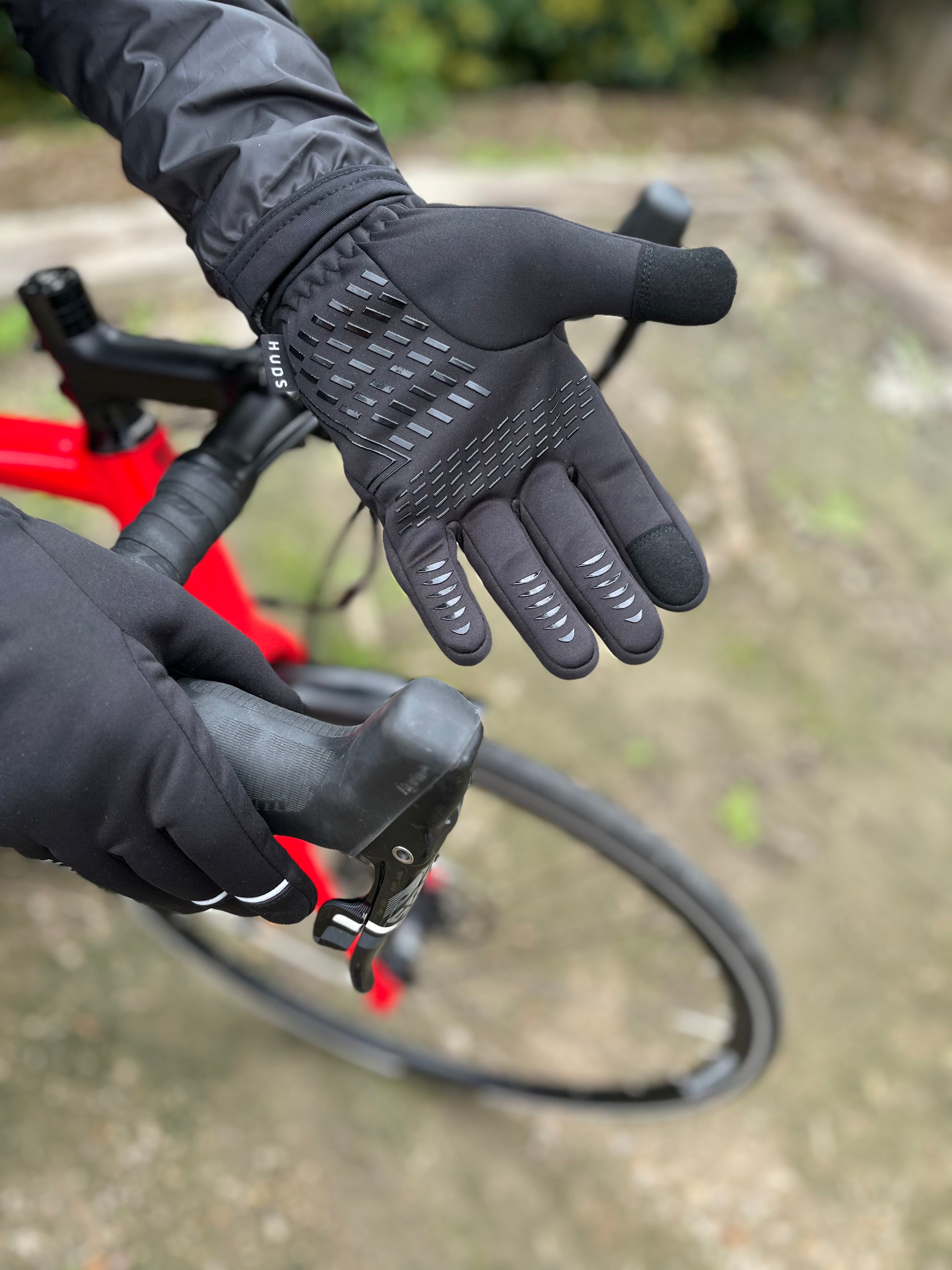 HUDS Water Resistant Cycling Winter Gloves