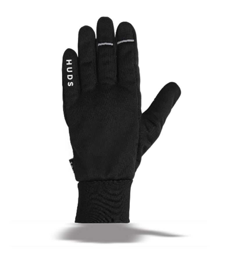 HUDS Water Resistant Cycling Winter Gloves In Black