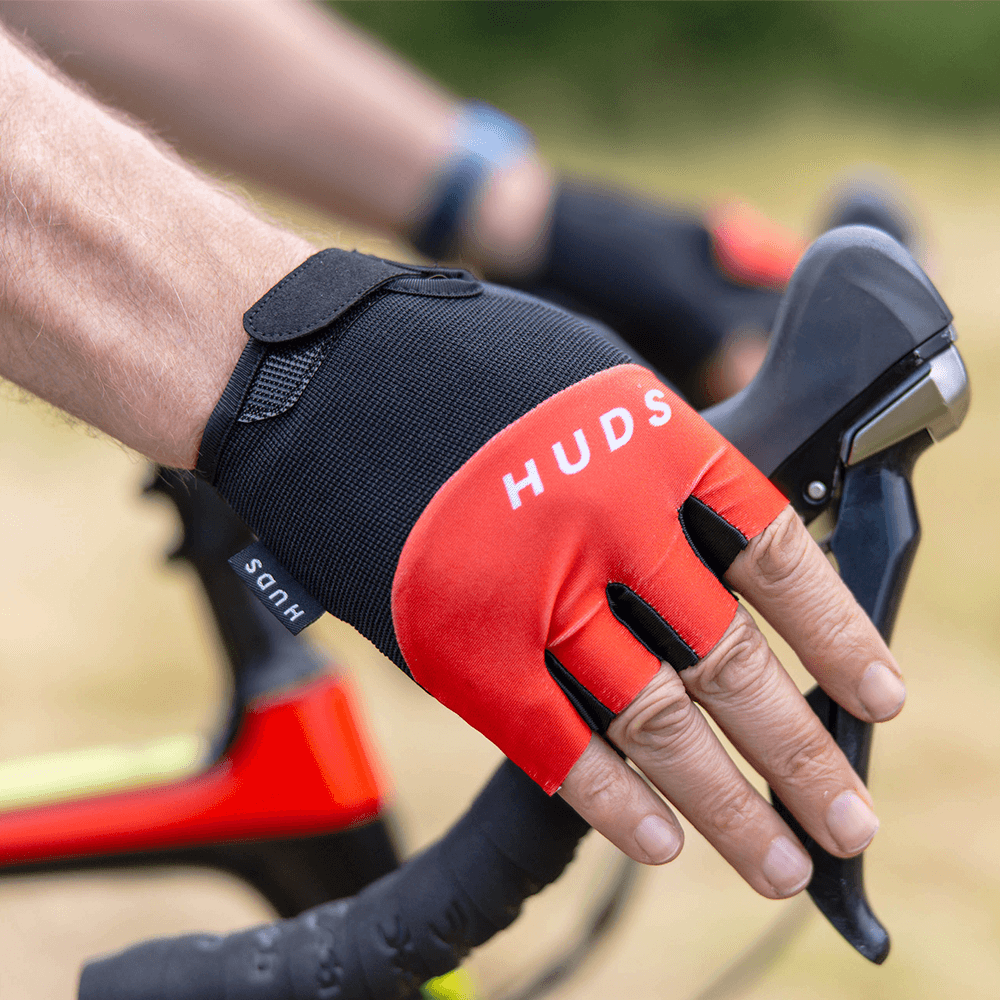 HUDS Fingerless Cycling Mitts Road | Road MTB Gravel Gloves Quick Removal HUDS Fingerless Cycling Mitts Road | Road MTB Gravel Gloves Quick Removal