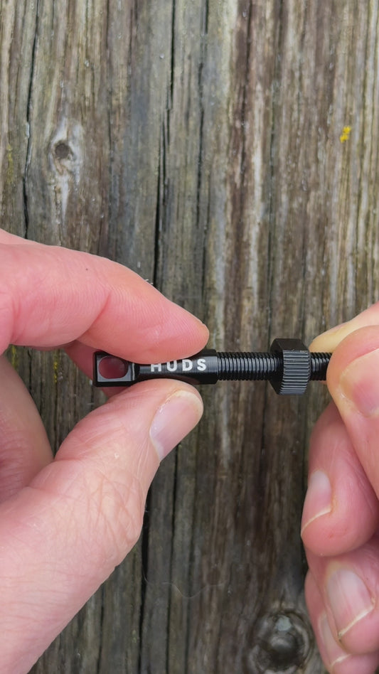 HUDS Super Lightweight Tubeless Bicycle Valves - 80mm - 65mm - 45mm